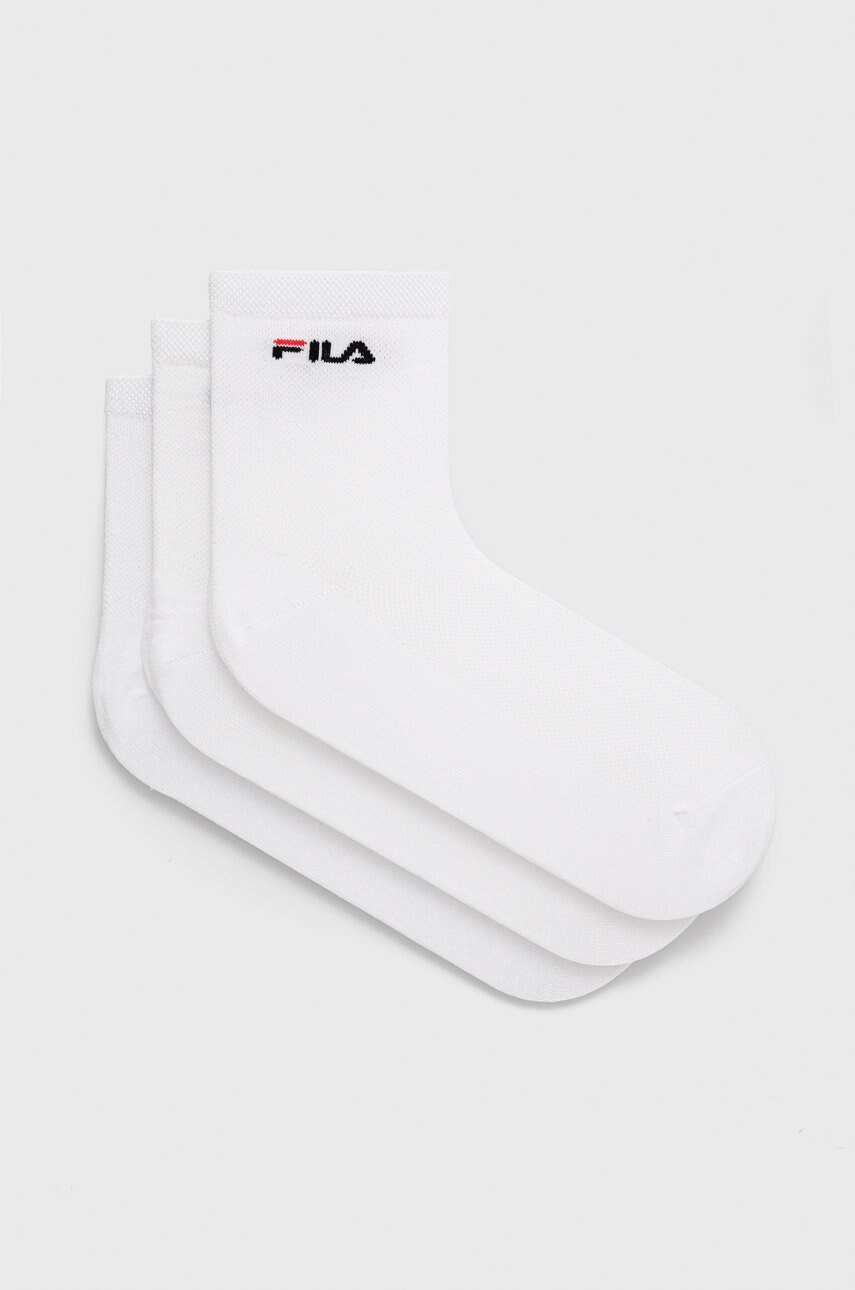 Levně Ponožky Fila bílá barva
