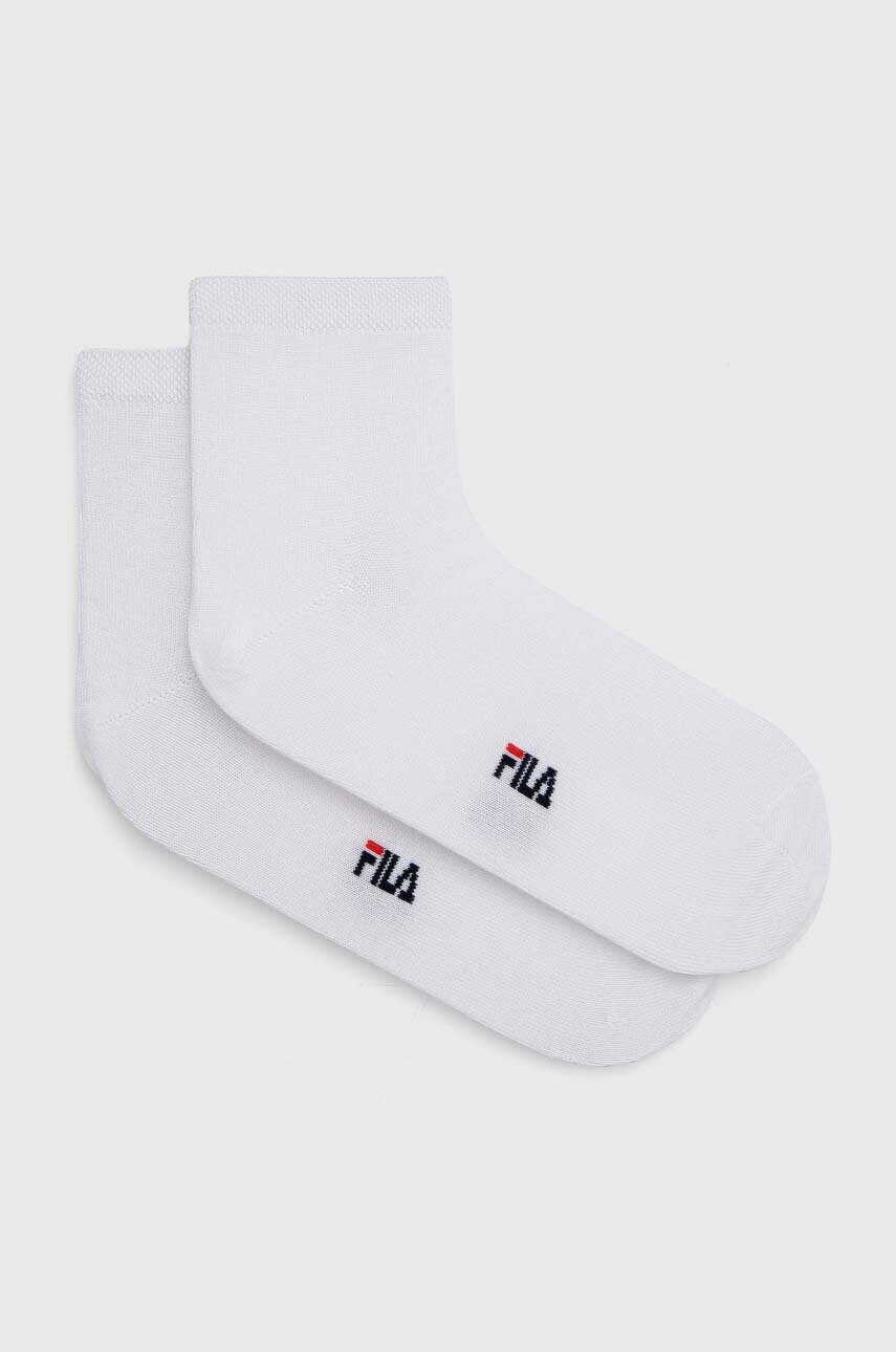 Levně Ponožky Fila 3-pack bílá barva