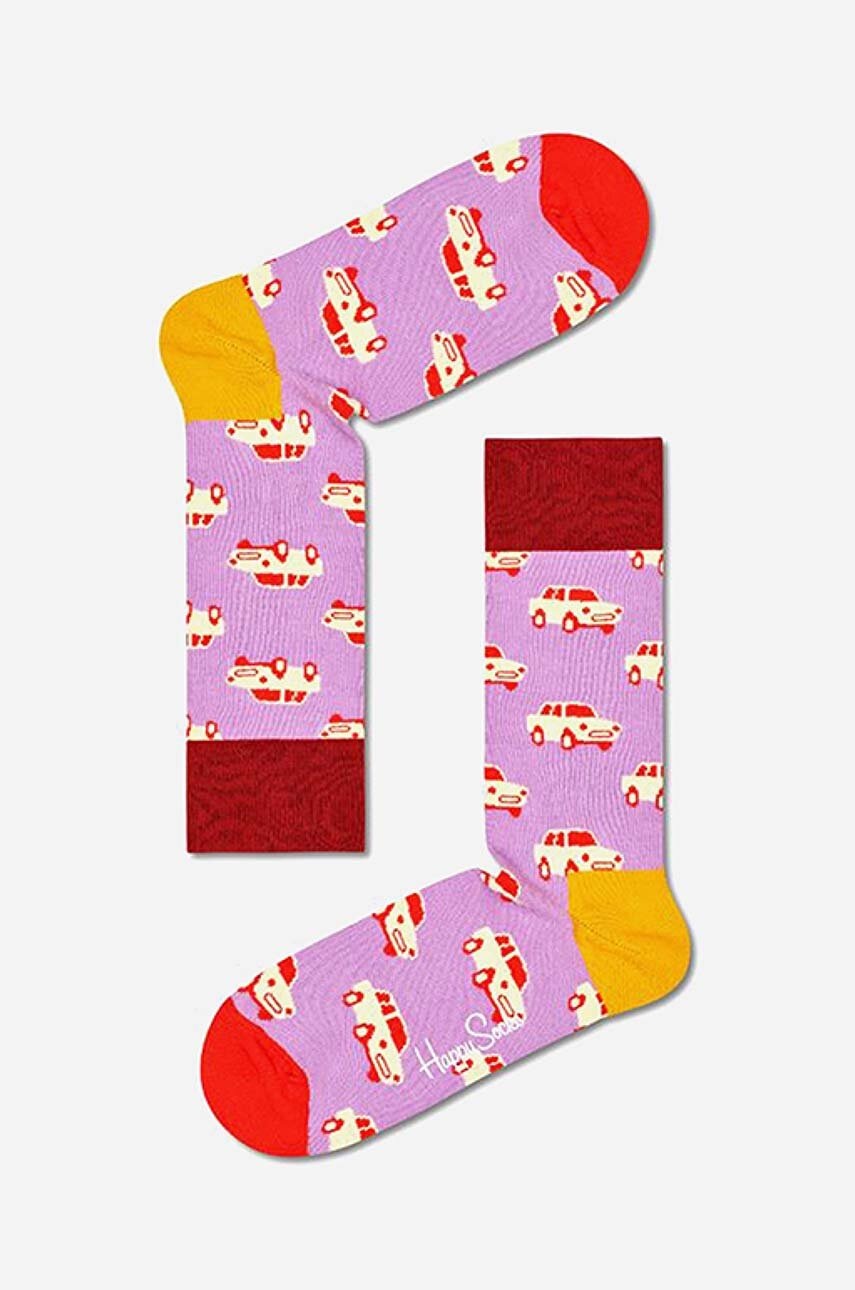 

Шкарпетки Happy Socks колір рожевий