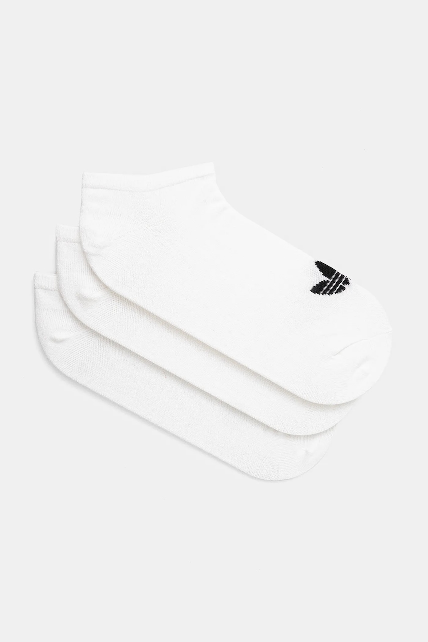 adidas Originals sosete Trefoil Liner 3-pack culoarea alb S20273