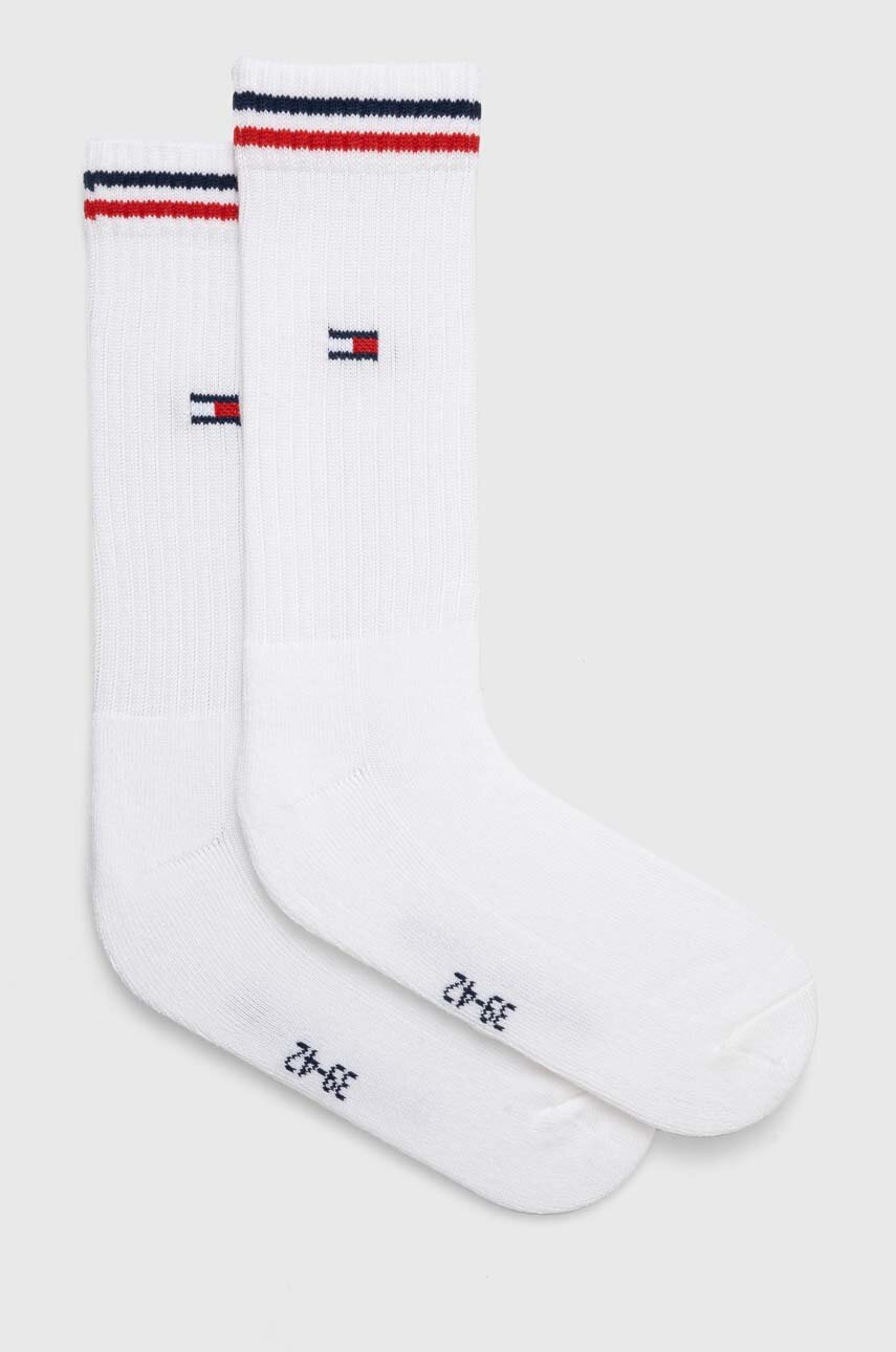Levně Ponožky Tommy Jeans 2-pack bílá barva, 701228176