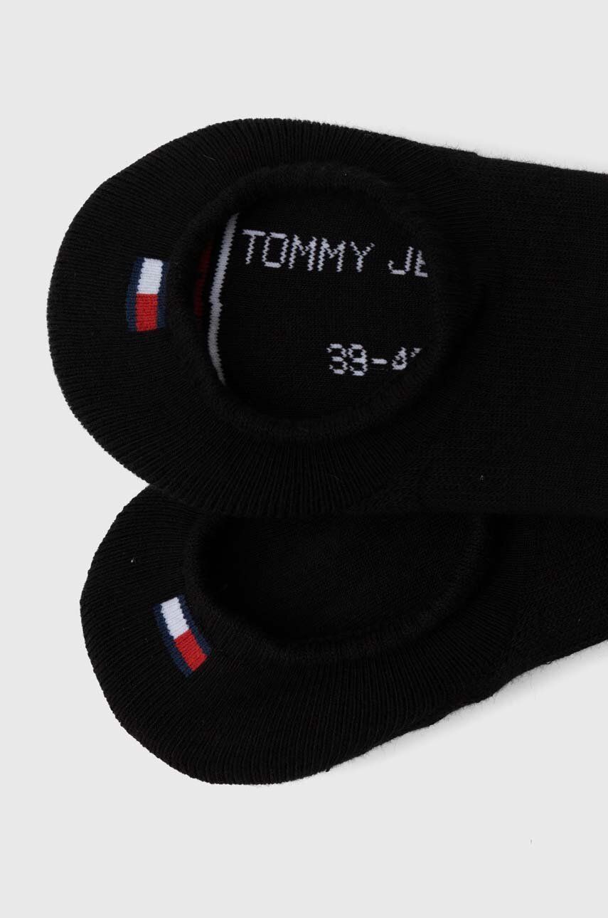 Nogavice Tommy Jeans 2-pack črna Barva, 701228179