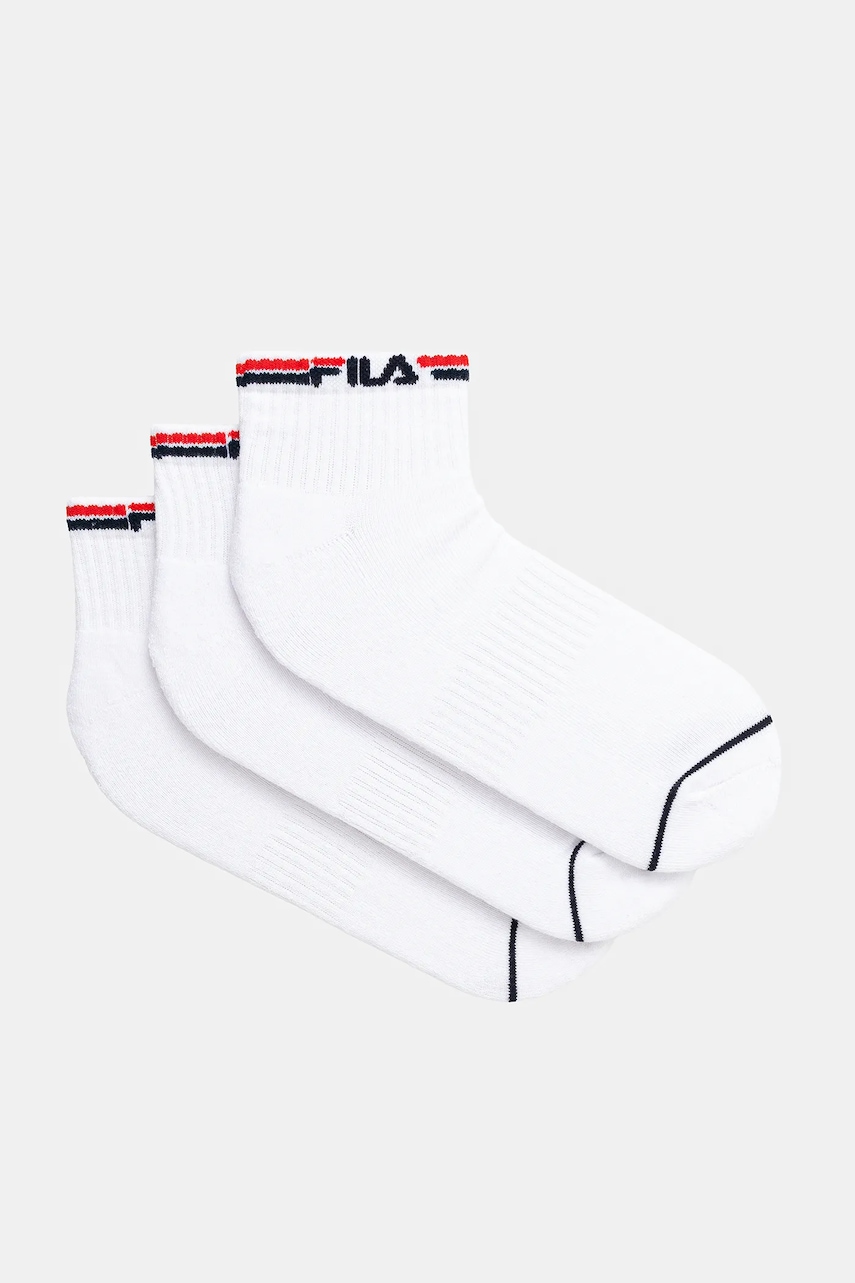 Ponožky Fila 3-pack bílá barva, F2523