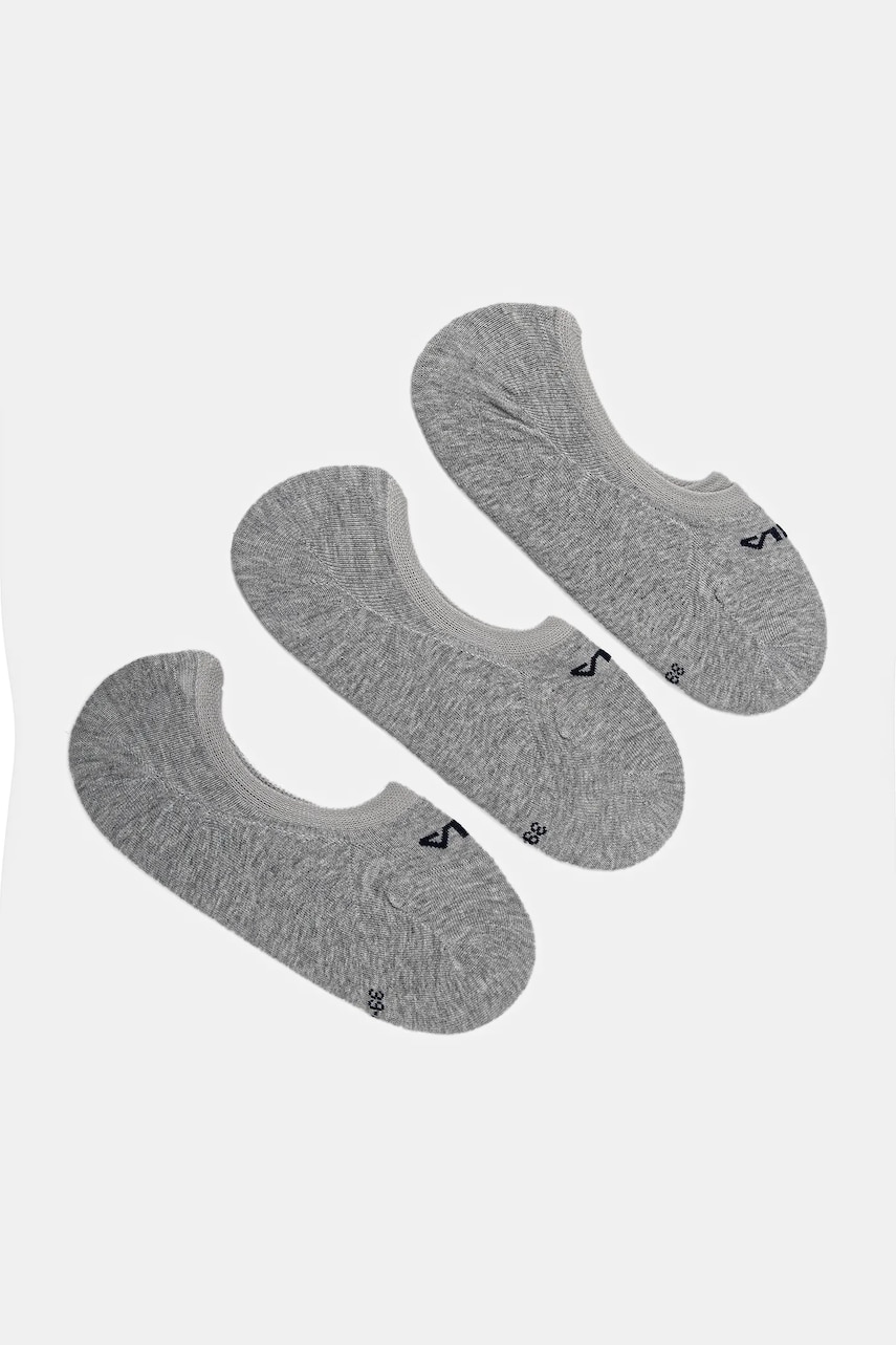 Levně Ponožky Fila 3-pack šedá barva, F1252/3