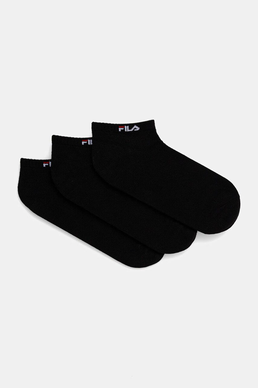 Levně Ponožky Fila 3-pack černá barva, F5500