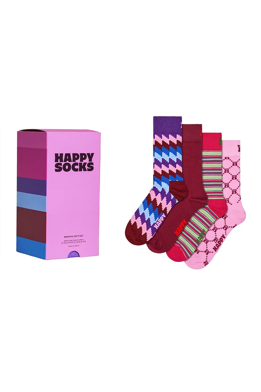 Happy Socks  ponožky s bavlnou 4-pak