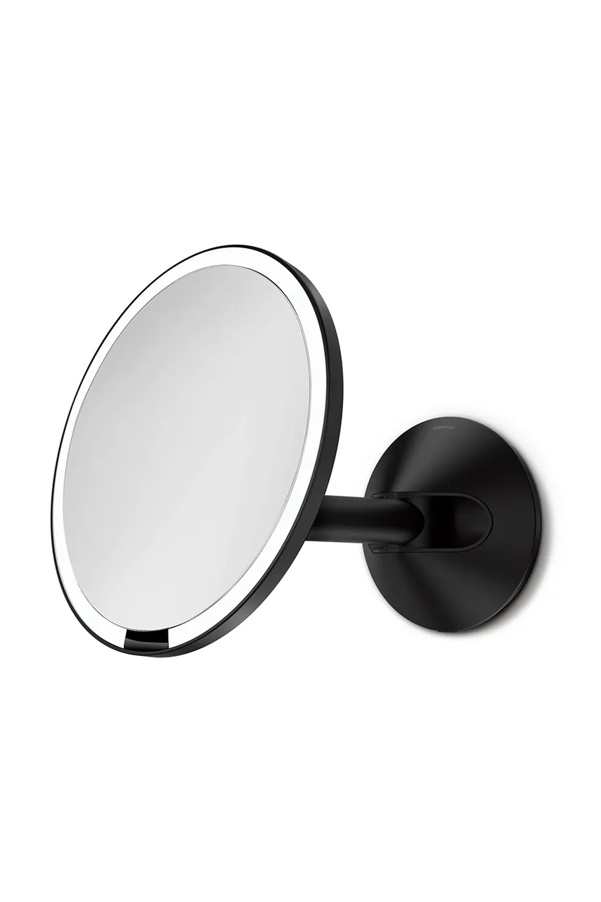 Καθρέφτης με επιτοίχιο φωτισμό led Simplehuman Sernsor χρώμα: μαύρο φωτογραφία