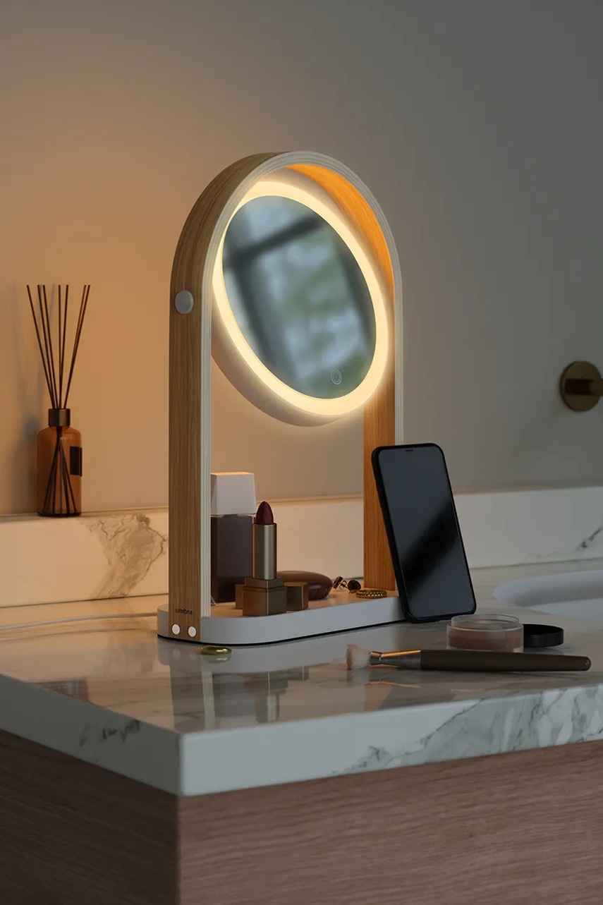 Umbra καθρεφτάκι ομορφιάς καλλυντικών ξύλινο 25 x 12 x 38 cm φωτογραφία