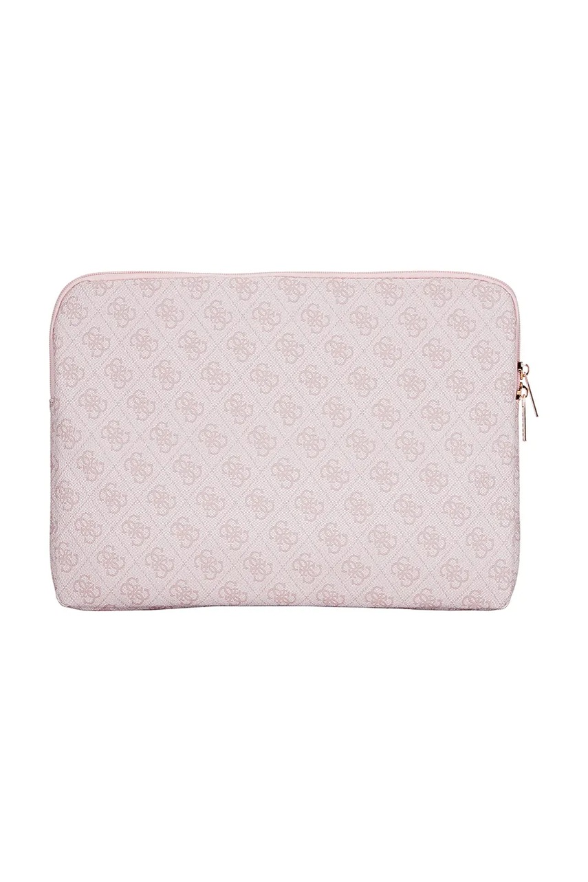 Guess laptop táska Sleeve 14" 4G Zipper Pocket Triangle Logo rózsaszín termék 2. képe