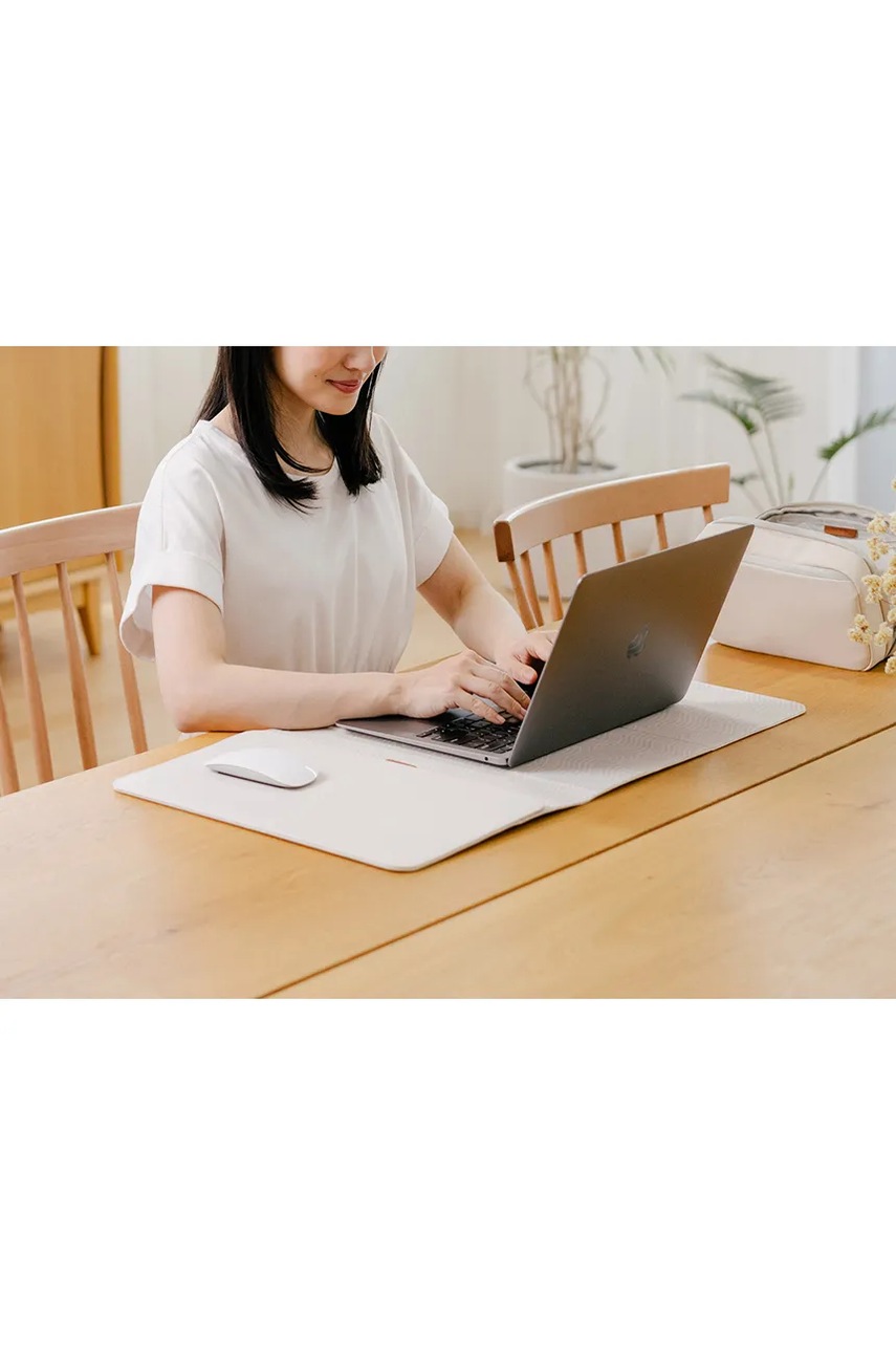 Θήκη φορητού υπολογιστή Orbitkey Hybrid Laptop Sleeve 16”x KonMari χρώμα: μπεζ φωτογραφία