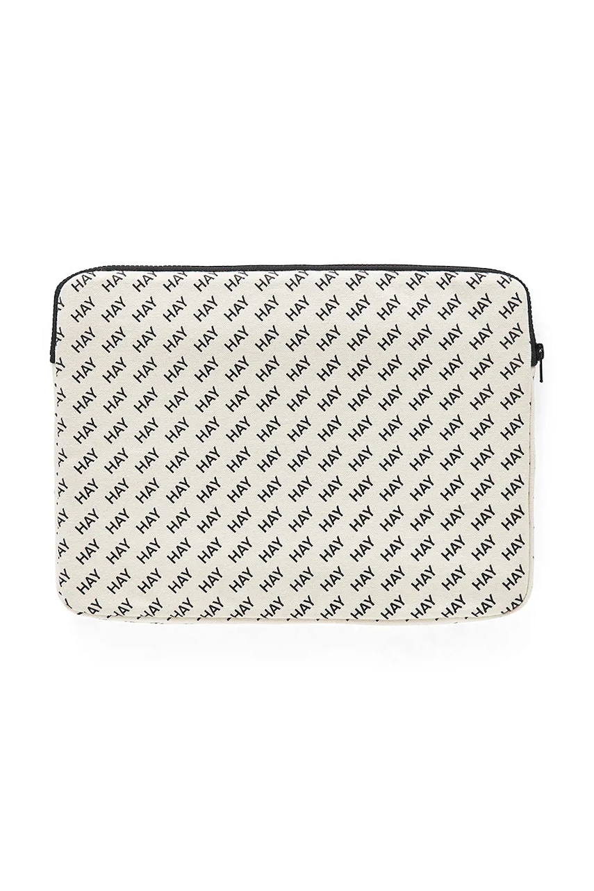 HAY husa laptop Logo 35 x 1,5 x 26 cm culoarea alb