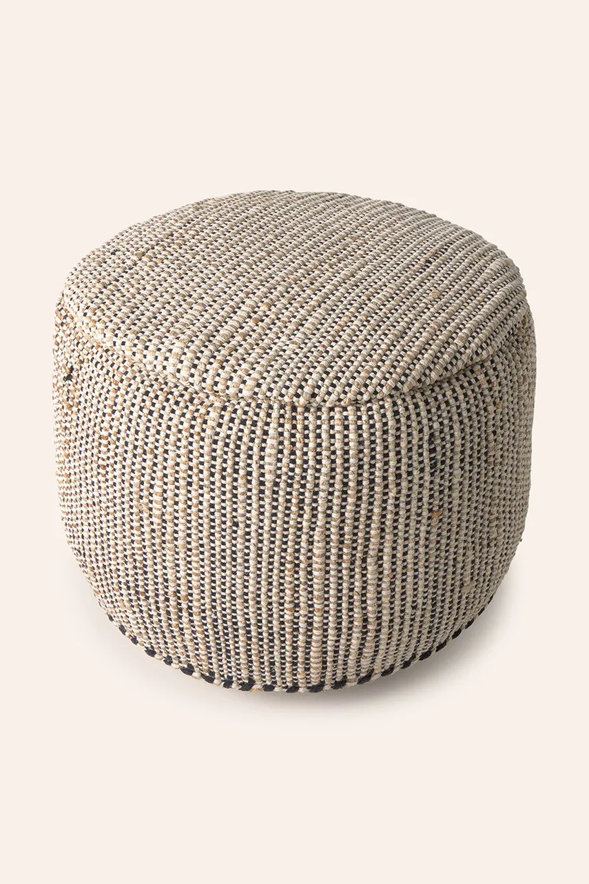 Calma House scaun de puf West 50x35 cm culoarea negru