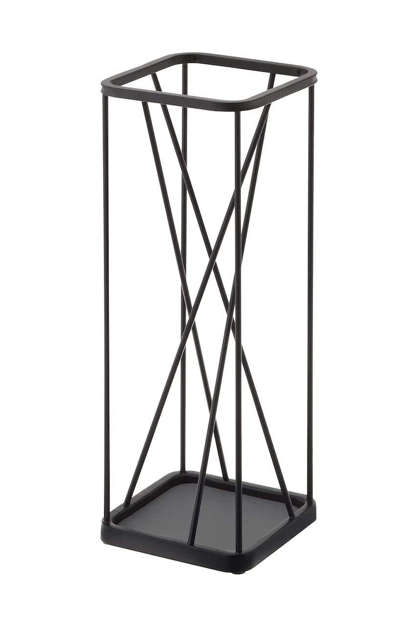 Yamazaki suport de umbrelă Nine Square culoarea negru