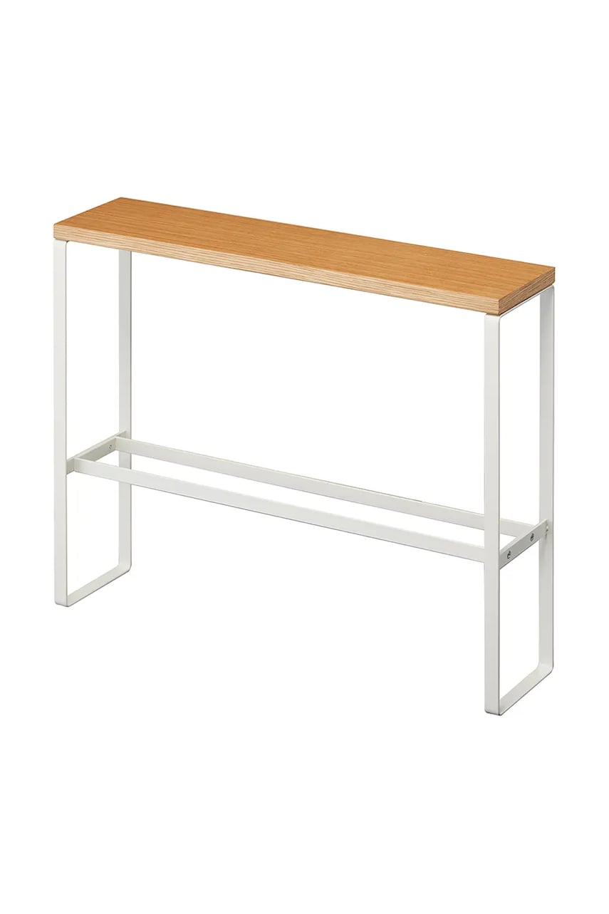 Yamazaki raft pentru papuci Tower culoarea alb Yamazaki raft pentru papuci Tower culoarea alb