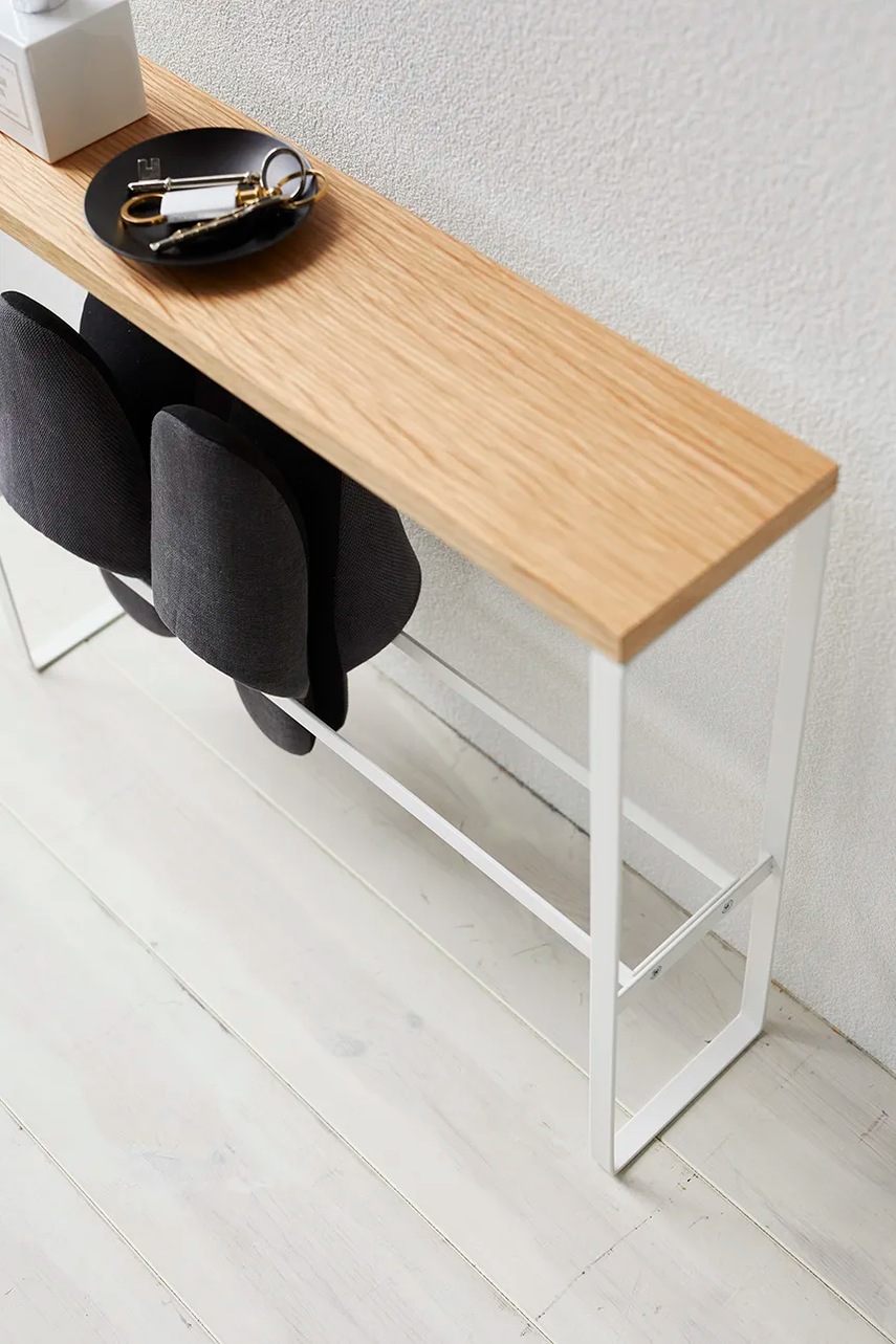 Ράφι για παντόφλες Yamazaki Tower χρώμα: άσπρο φωτογραφία