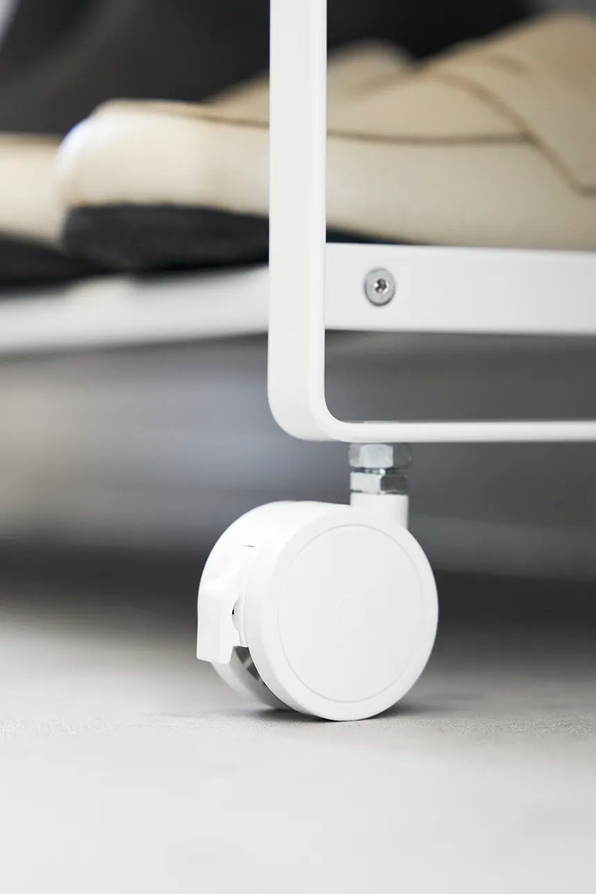 Βιβλιοθήκη με ρόδες Yamazaki Tower χρώμα: άσπρο φωτογραφία