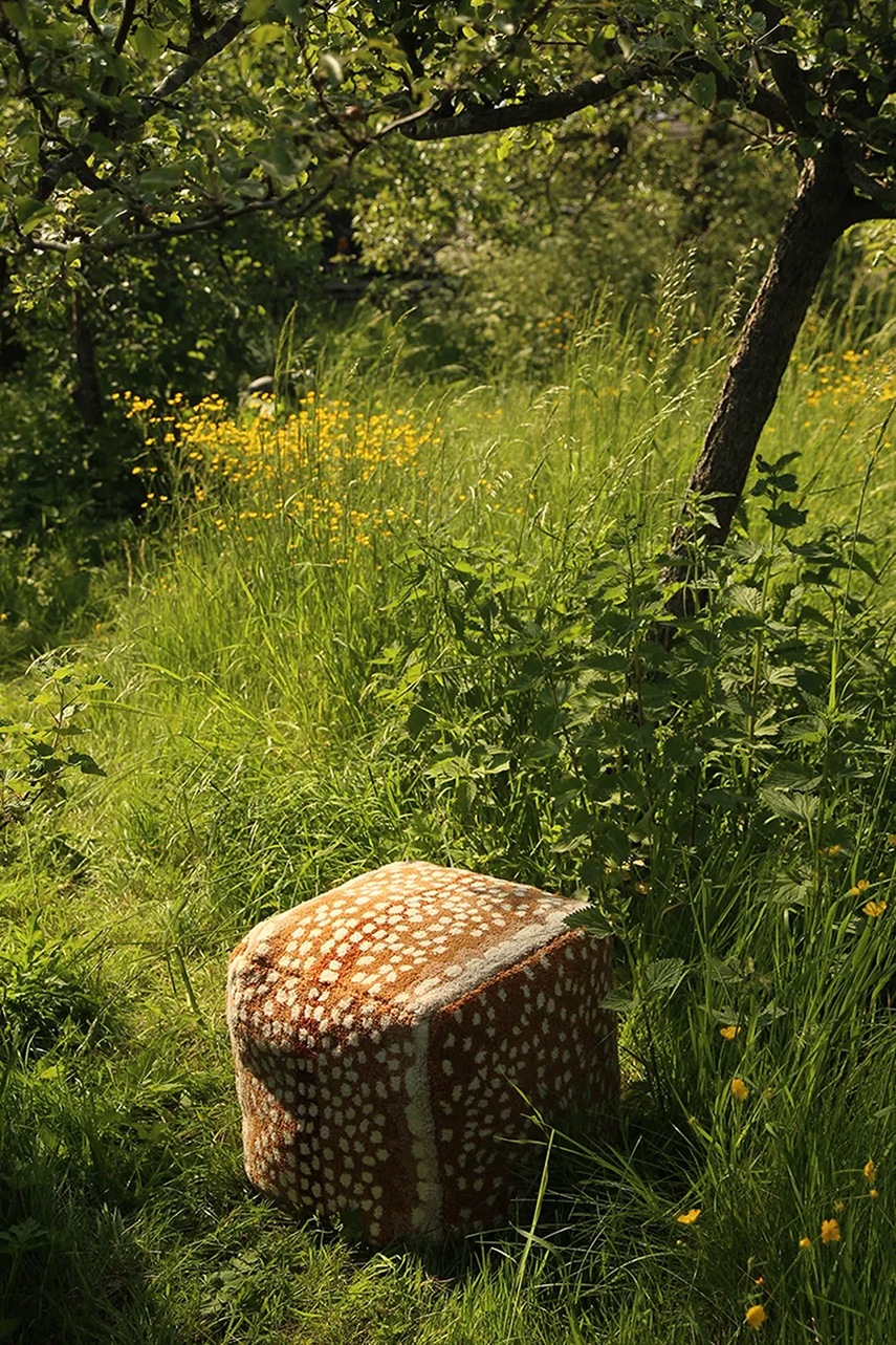 Πουφ Doing Goods Fawn Pouf S χρώμα: πορτοκαλί φωτογραφία