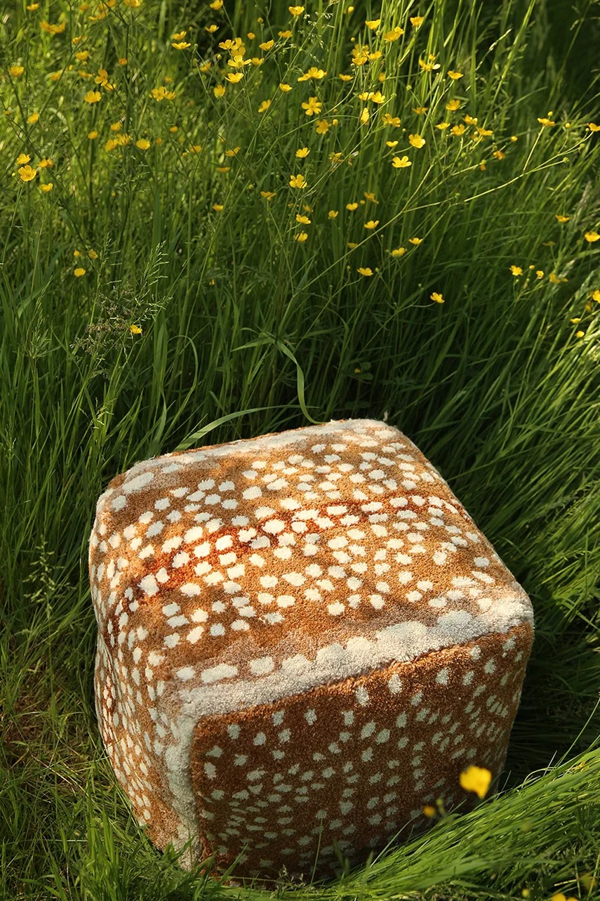 Πουφ Doing Goods Fawn Pouf S χρώμα: πορτοκαλί φωτογραφία