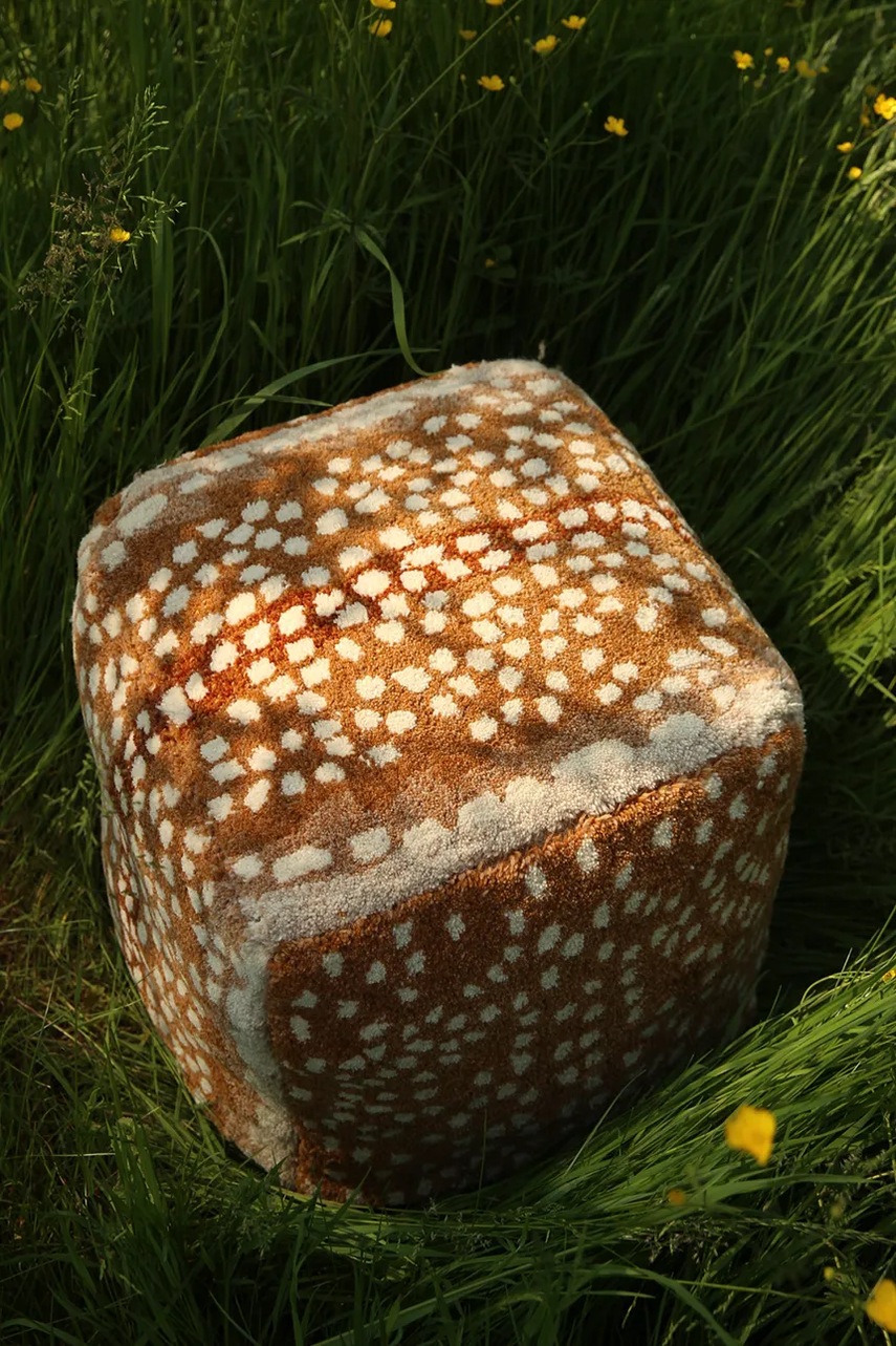 Πουφ Doing Goods Fawn Pouf S χρώμα: πορτοκαλί φωτογραφία