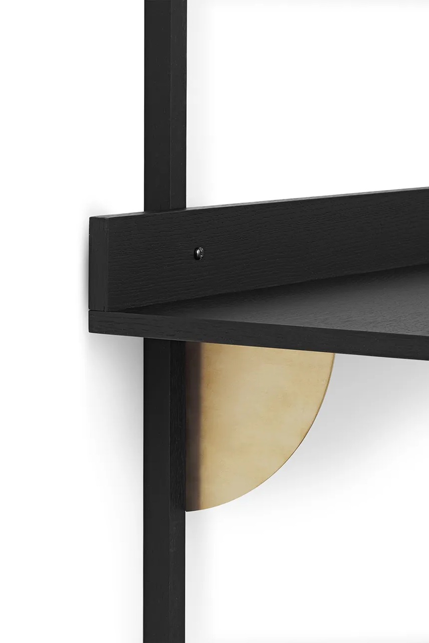 Ράφι τοίχου ferm LIVING Sector Desk χρώμα: μαύρο φωτογραφία