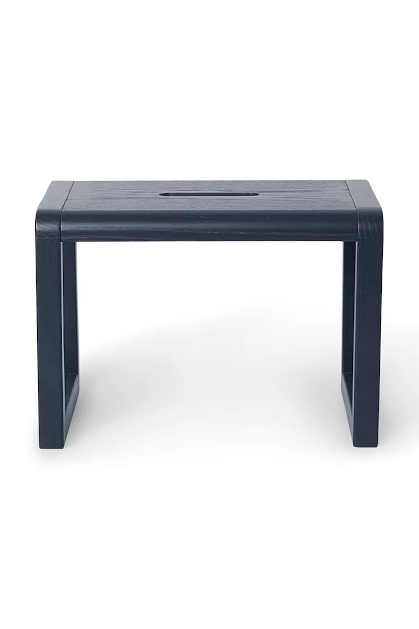 ferm LIVING scaun Little Architect Stool culoarea bleumarin