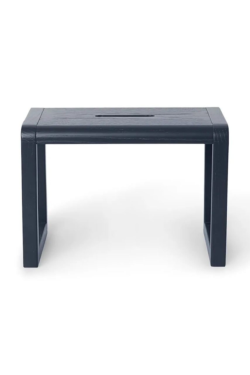 ferm LIVING scaun Little Architect Stool culoarea bleumarin