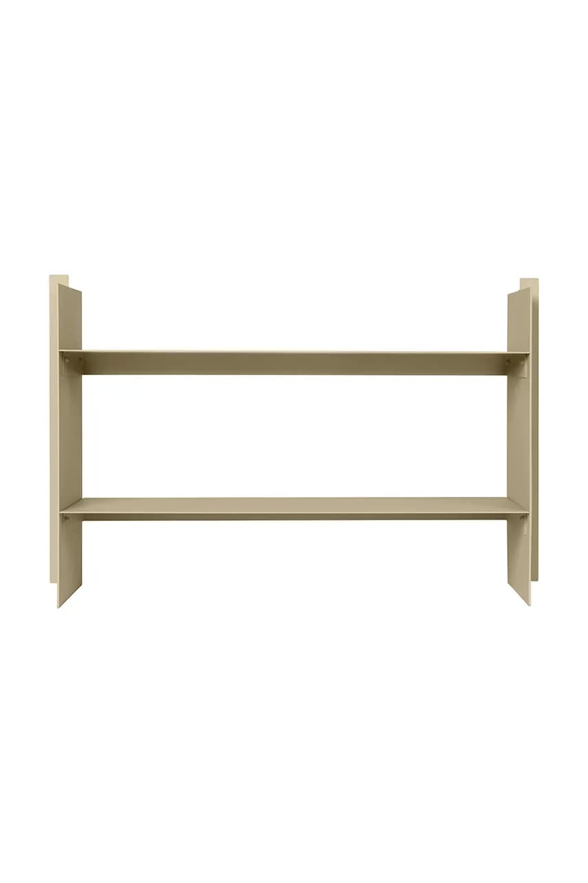 Levně Polička ferm LIVING Low Rack béžová barva