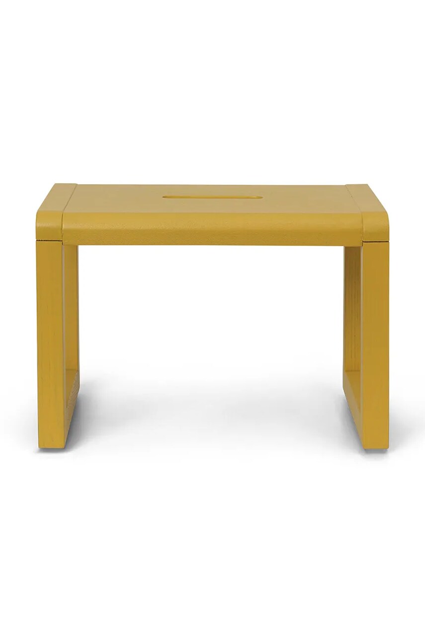 ferm LIVING scaun Little Architect Stool culoarea galben