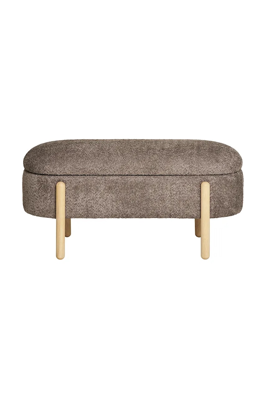 House Nordic puf cu compartiment de depozitare Branca 98 x 41 x 48 cm culoarea violet