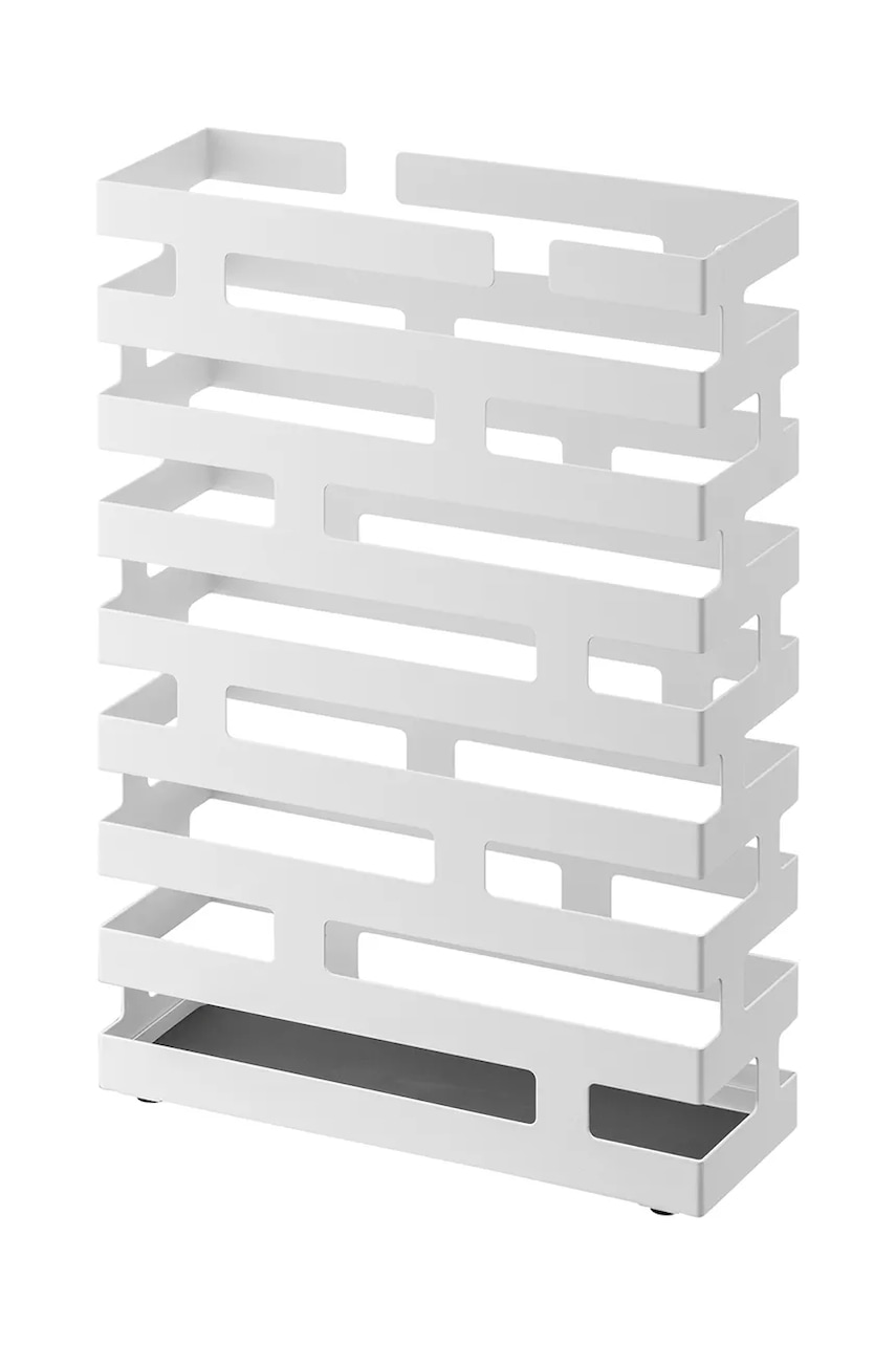 Levně Stojan na deštníky Yamazaki Brick 30 x 43 x 10 cm bílá barva