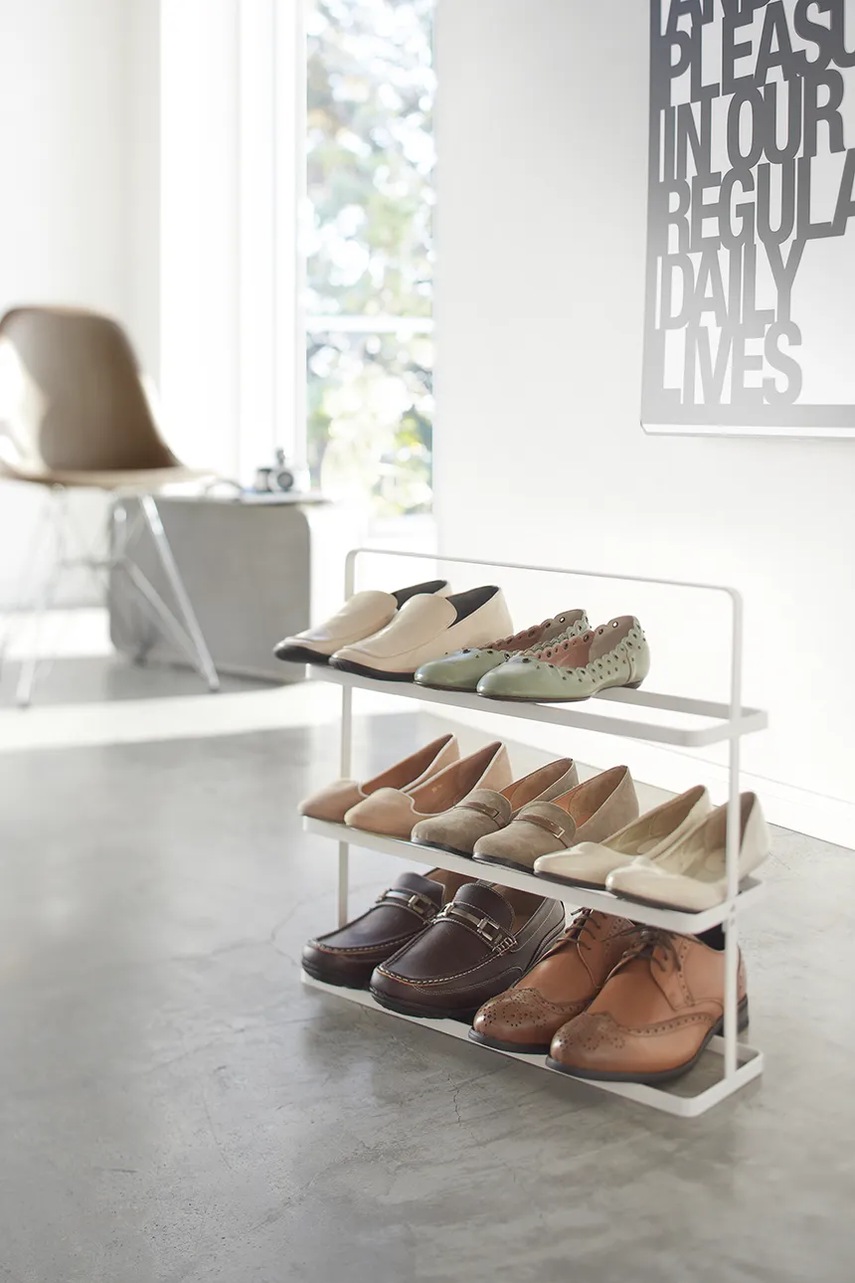 Ράφι παπουτσιών Yamazaki Tower 50 x 45,5 x 14 cm χρώμα: άσπρο φωτογραφία