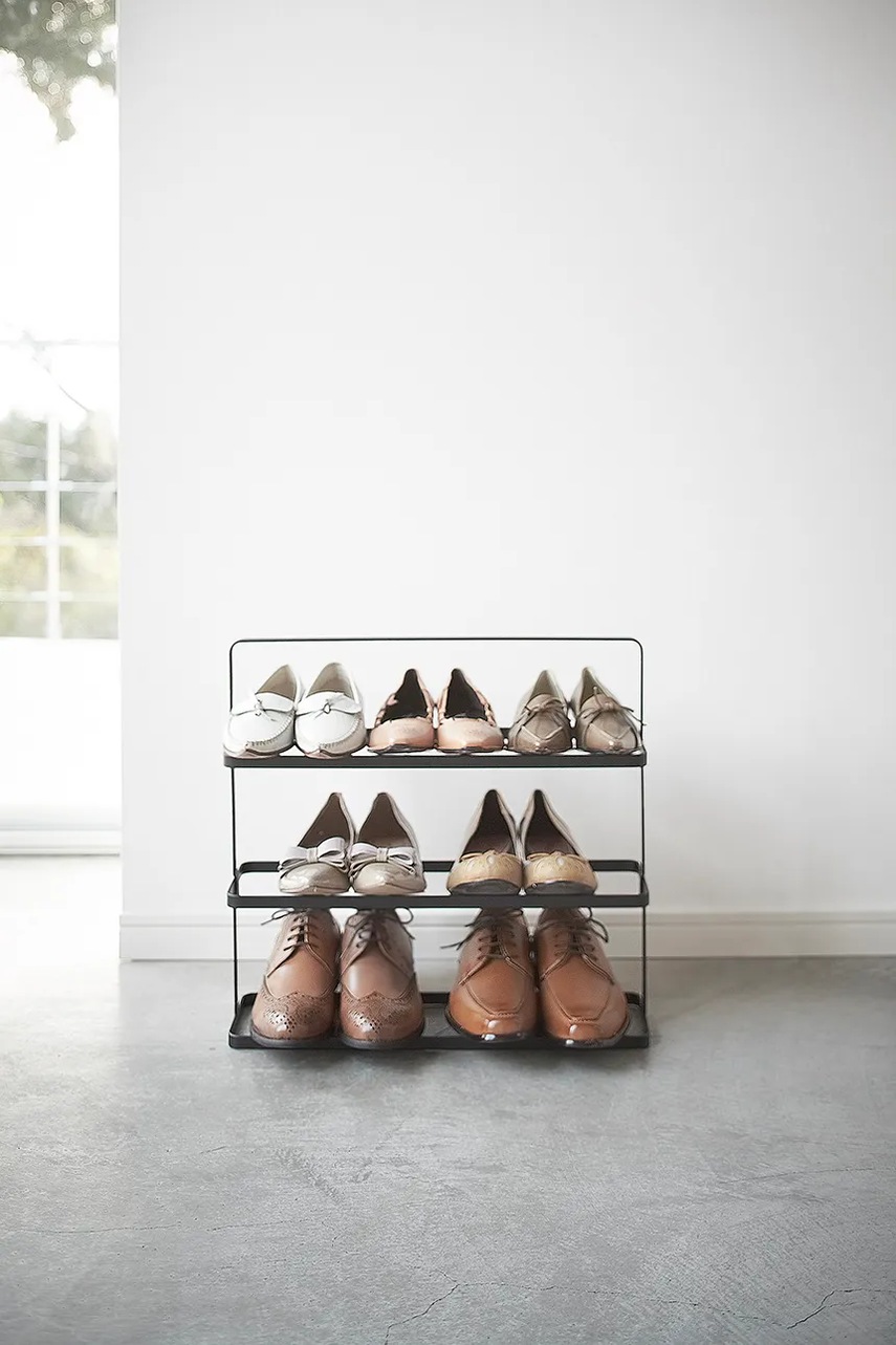 Ράφι παπουτσιών Yamazaki Tower 50 x 45,5 x 14 cm χρώμα: μαύρο φωτογραφία