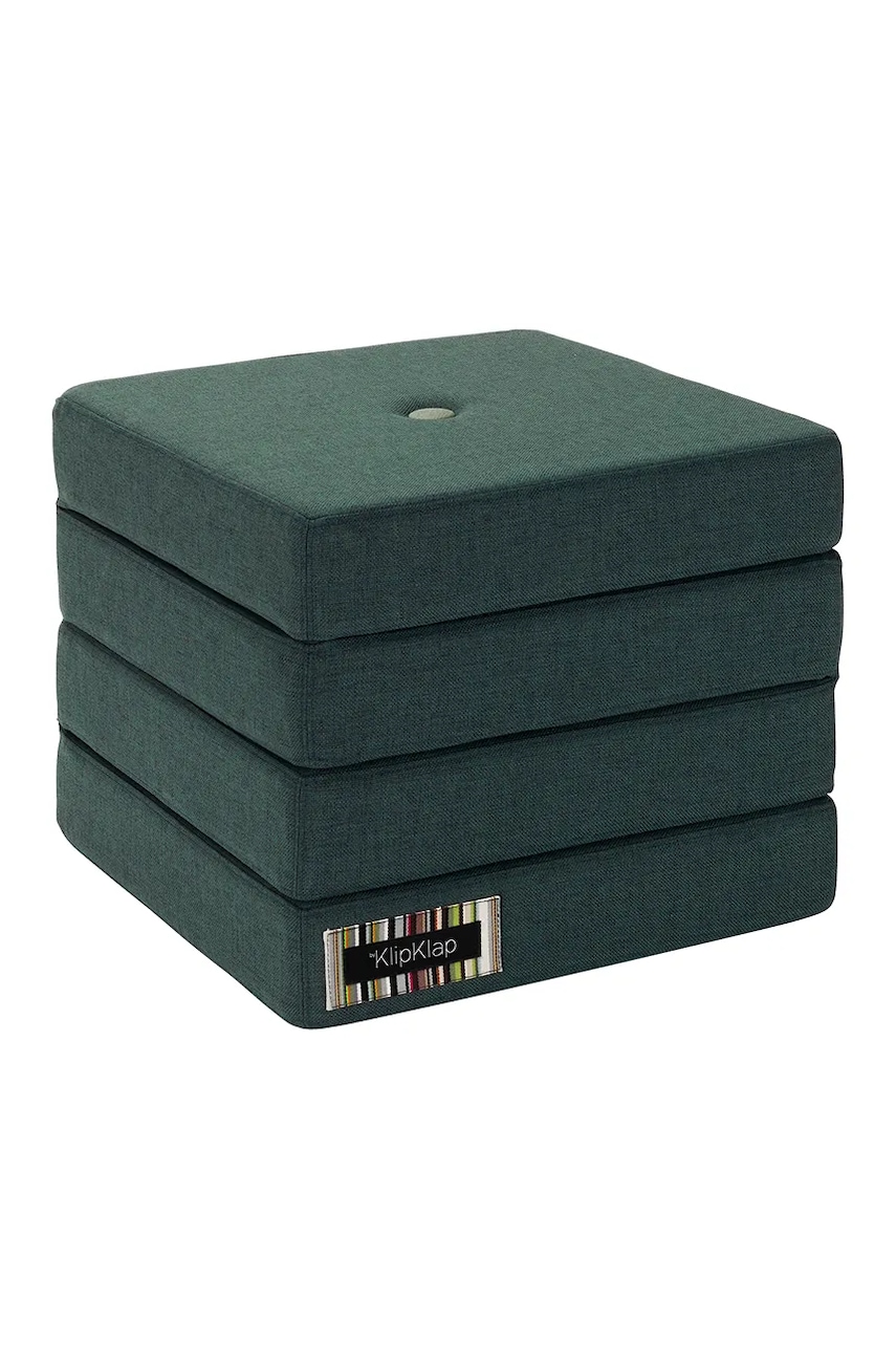 By KlipKlap saltea individuală multifuncțională 50 x 50 x 40 cm culoarea verde