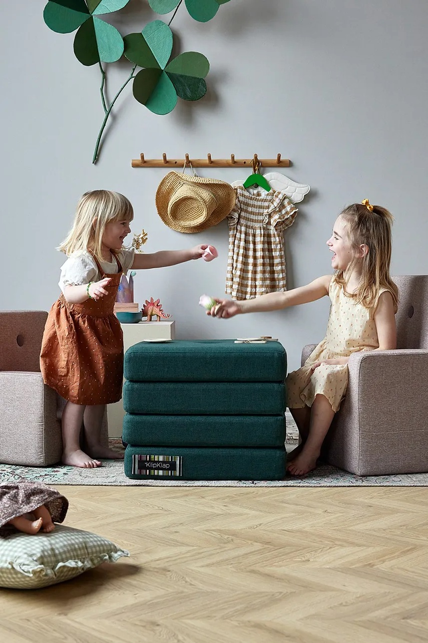 Μονό στρώμα πολλαπλών χρήσεων By KlipKlap 50 x 50 x 40 cm χρώμα: πράσινο φωτογραφία