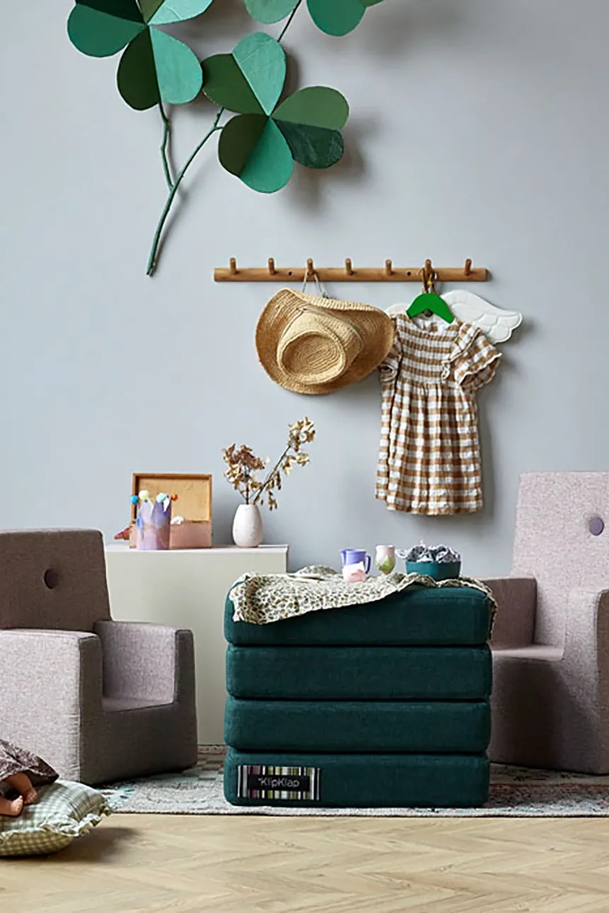 Μονό στρώμα πολλαπλών χρήσεων By KlipKlap 50 x 50 x 40 cm χρώμα: πράσινο φωτογραφία