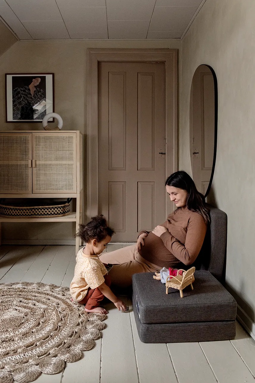 Μονό στρώμα πολλαπλών χρήσεων By KlipKlap 50 x 50 x 40 cm χρώμα: καφέ φωτογραφία