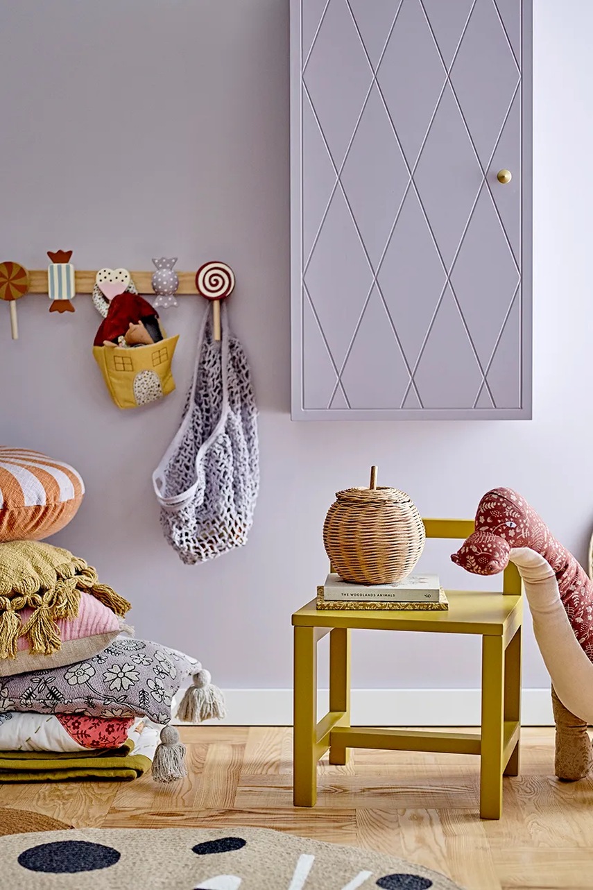 Ντουλάπι τοίχου Bloomingville Nell Cabinet 40 x 80 x 30 cm χρώμα: μοβ φωτογραφία