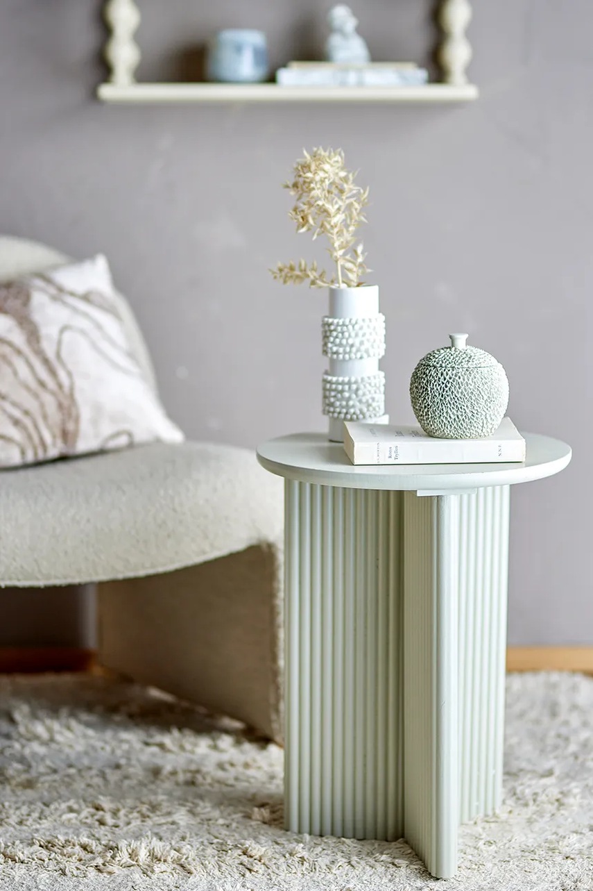 Τραπέζι Bloomingville Edith 40 x 50 cm χρώμα: άσπρο φωτογραφία