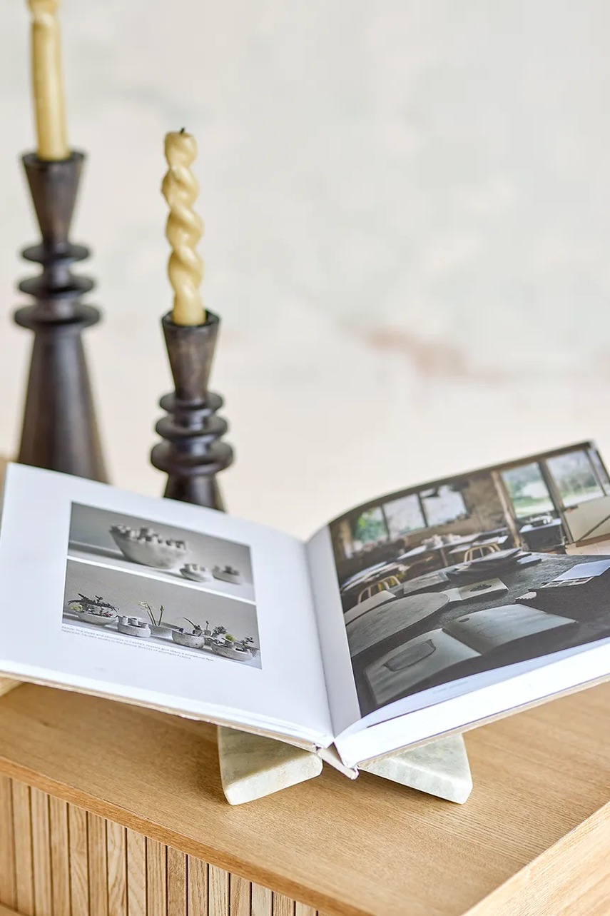 Ράφι για περιοδικά Bloomingville Naza 28 x 11 x 20 cm χρώμα: μπεζ φωτογραφία