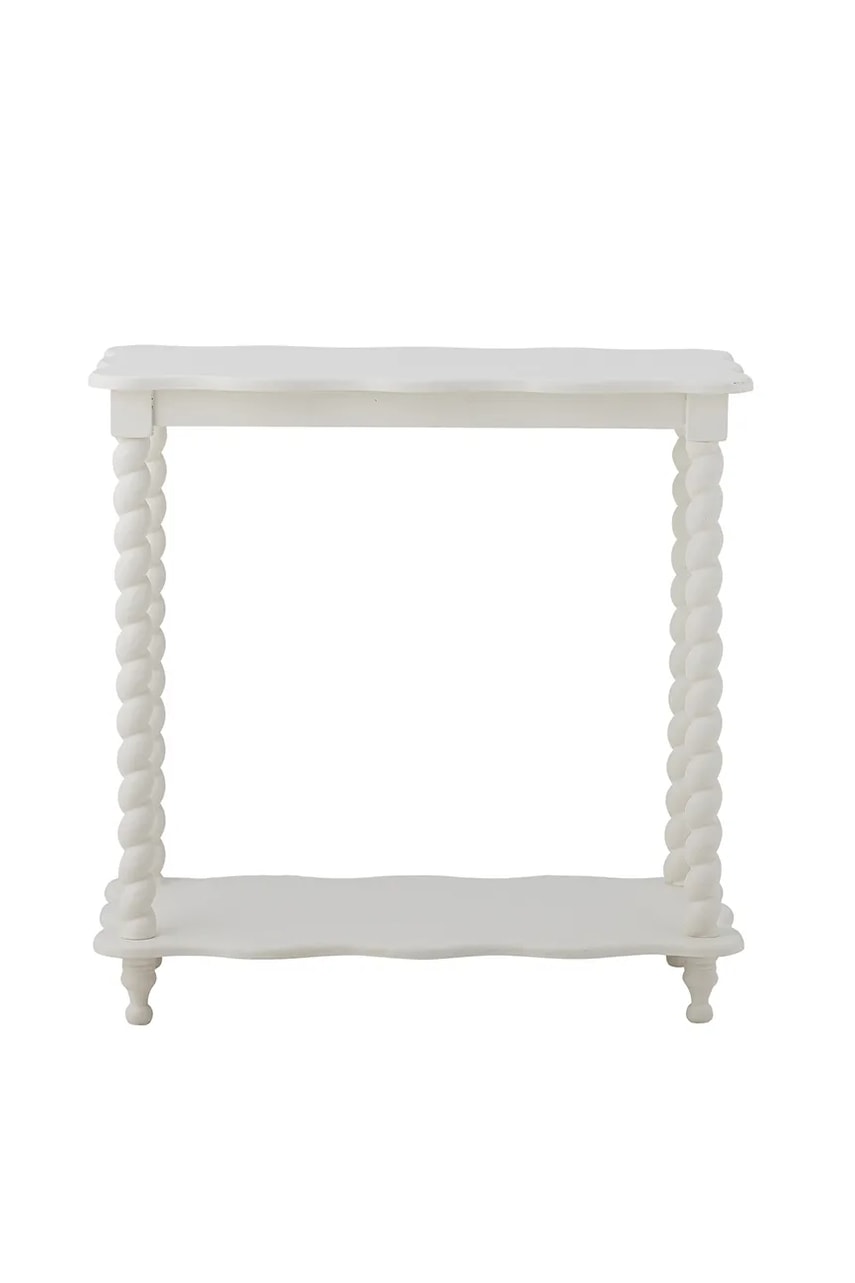 Bloomingville masă pliantă cu tavă Bia 60 x 60 x 30 cm culoarea alb