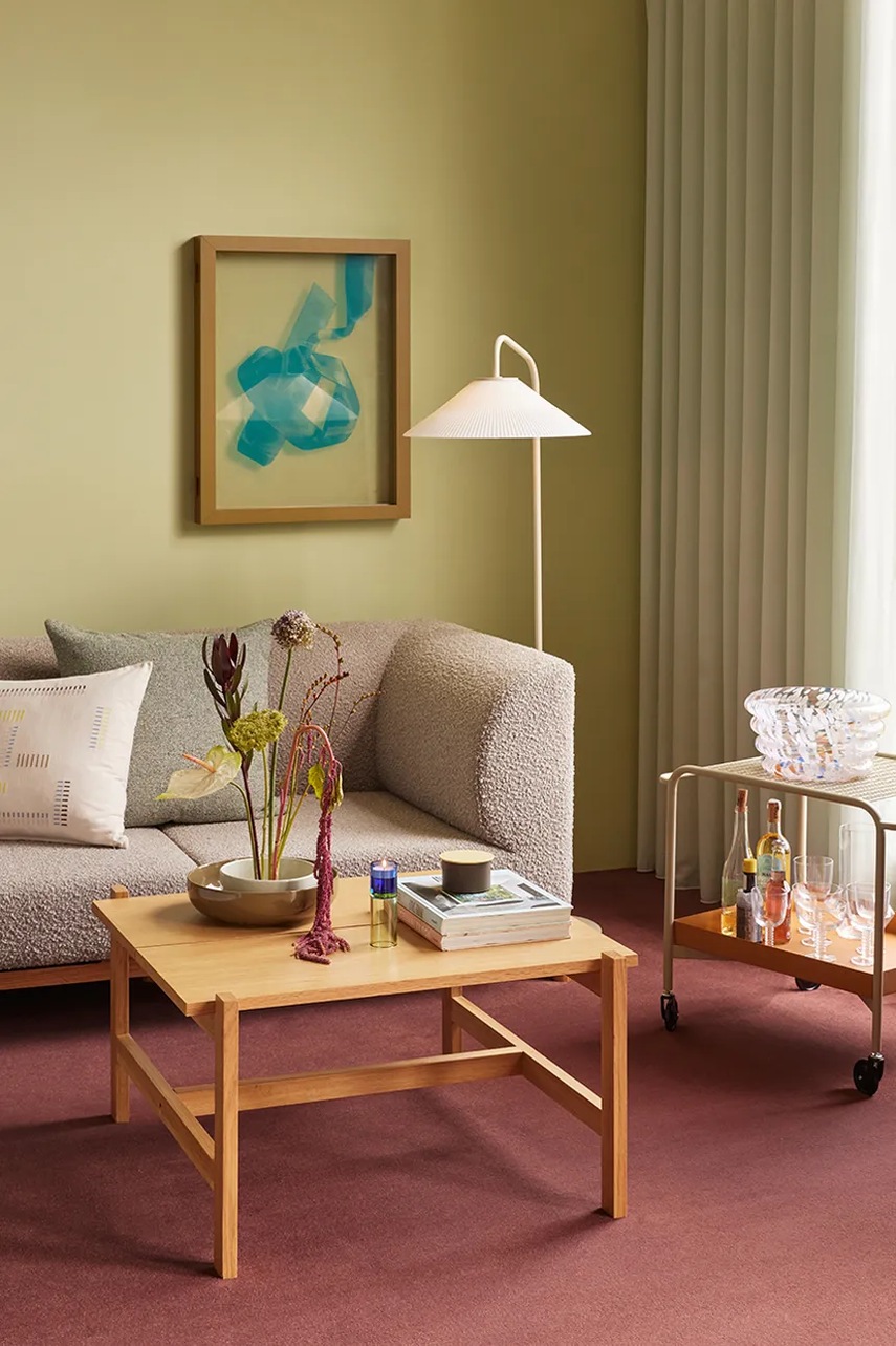 Έπιπλο με τροχούς Hübsch Push Trolley 66 x 47 x 62 cm χρώμα: μπεζ φωτογραφία