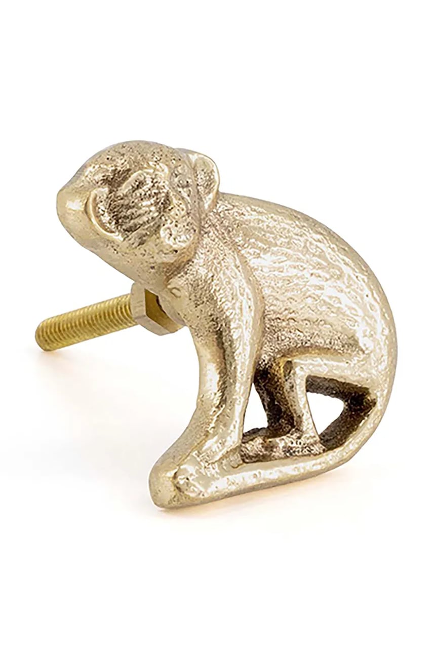 Doing Goods mâner de mobilă Peppin Monkey 4,5 x 4 x 6,5 cm culoarea galben