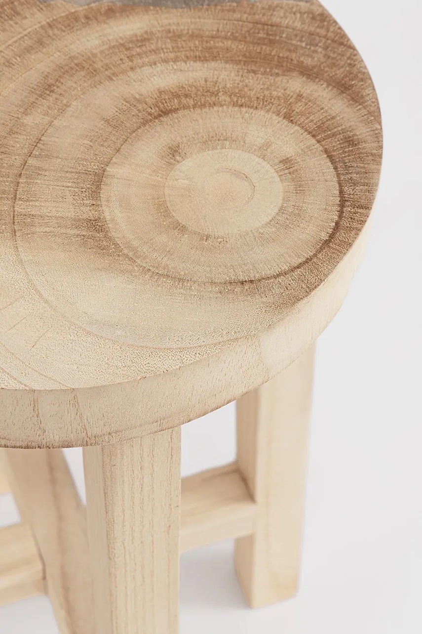 Τραπέζι Bizzotto Yako 31 x 50 cm χρώμα: μπεζ φωτογραφία