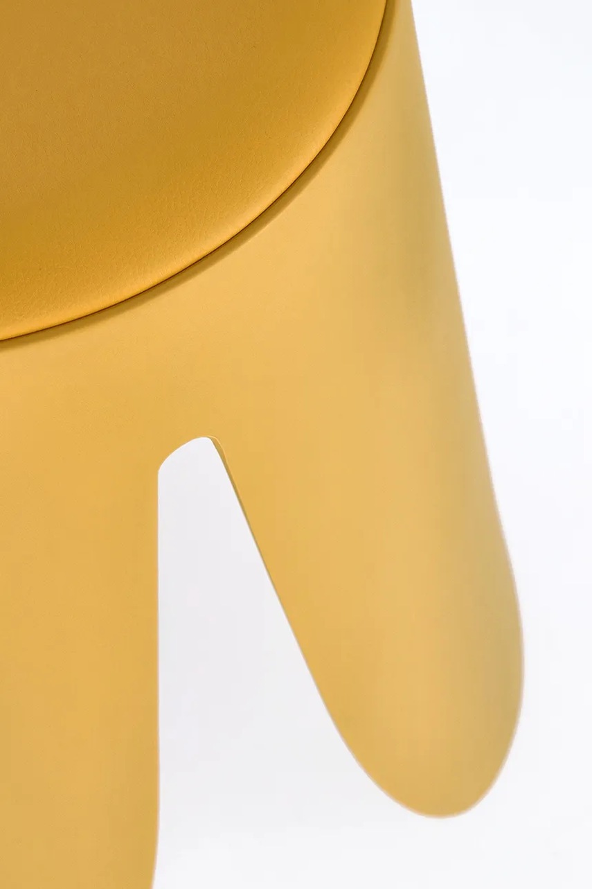 Σκαμπό Bizzotto Imogen 37 x 47 cm χρώμα: κίτρινο φωτογραφία