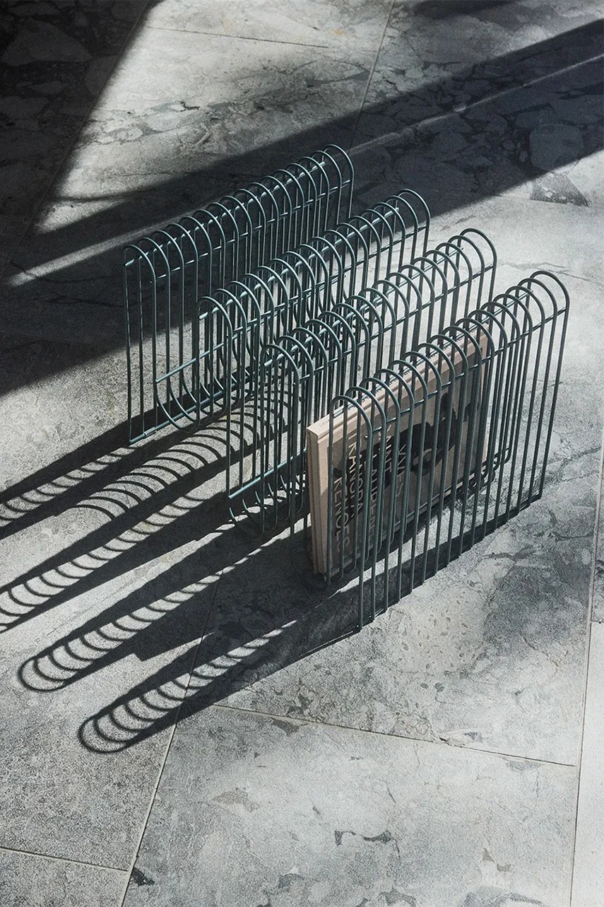 Ράφι για εφημερίδες AYTM 40,5 x 30,3 x 30,3 cm χρώμα: μπλε φωτογραφία