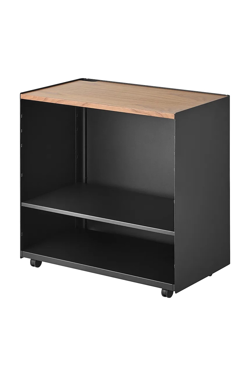 Yamazaki mobilă cu roți Tower 60.3 x 35.3 x 59 cm culoarea negru