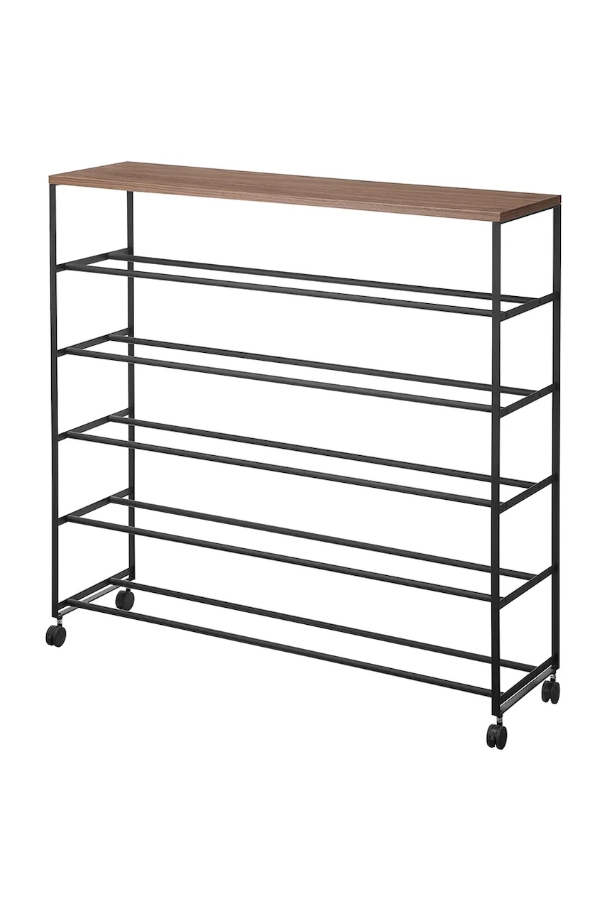 Yamazaki suport de pantofi Towert 90.5 x 26 x 87 cm culoarea negru