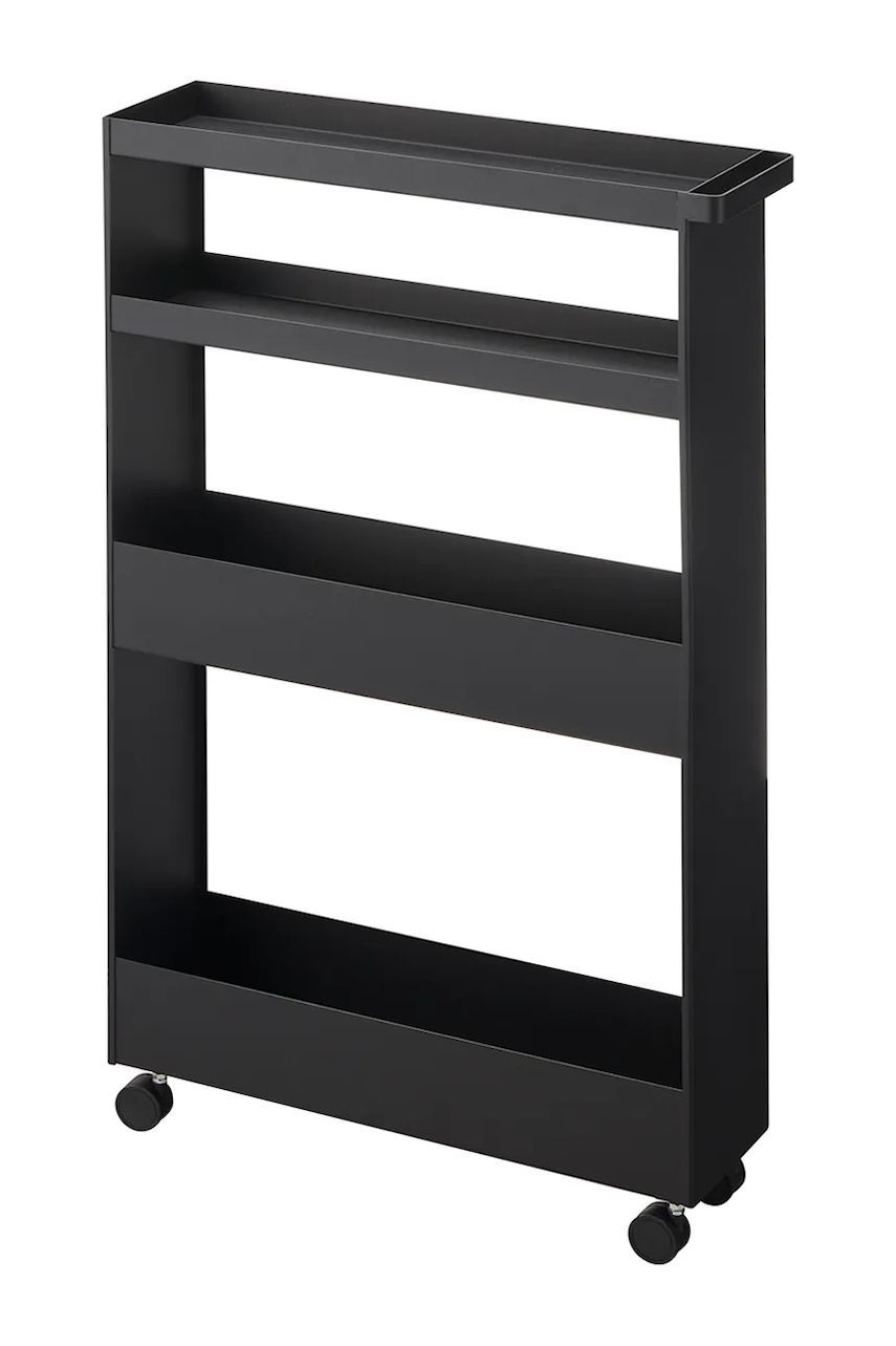 Yamazaki raft pe roți Tower Slim 13 x 48 x 80.5 cm culoarea negru