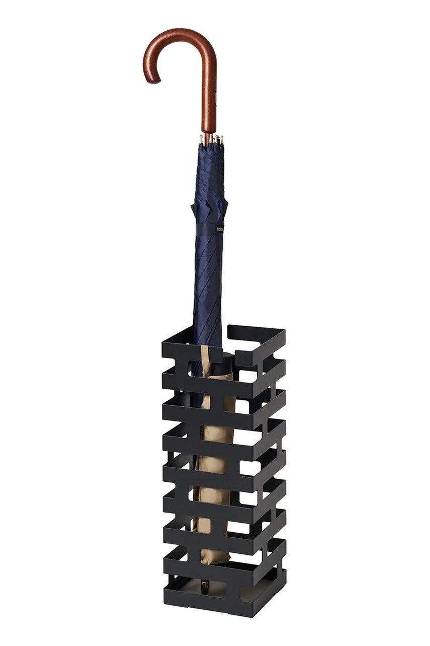 Ομπρελοθήκη Yamazaki Brick 15 x 15 x 43 cm χρώμα: μαύρο φωτογραφία
