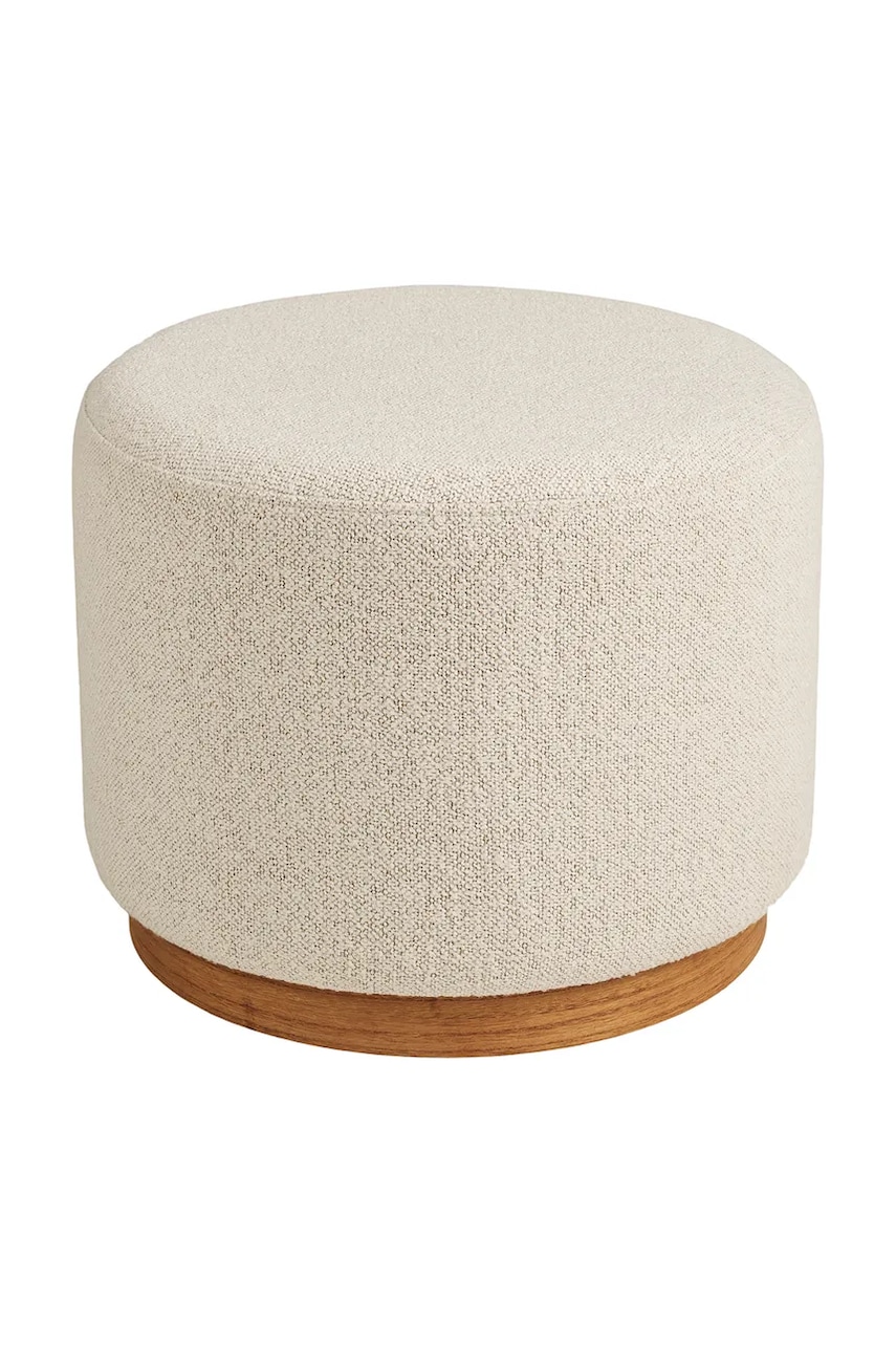 House Nordic scaun de puf Daisy 50 x 41 cm culoarea bej